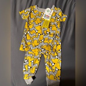 Lamaze organic 12m zebra two piece